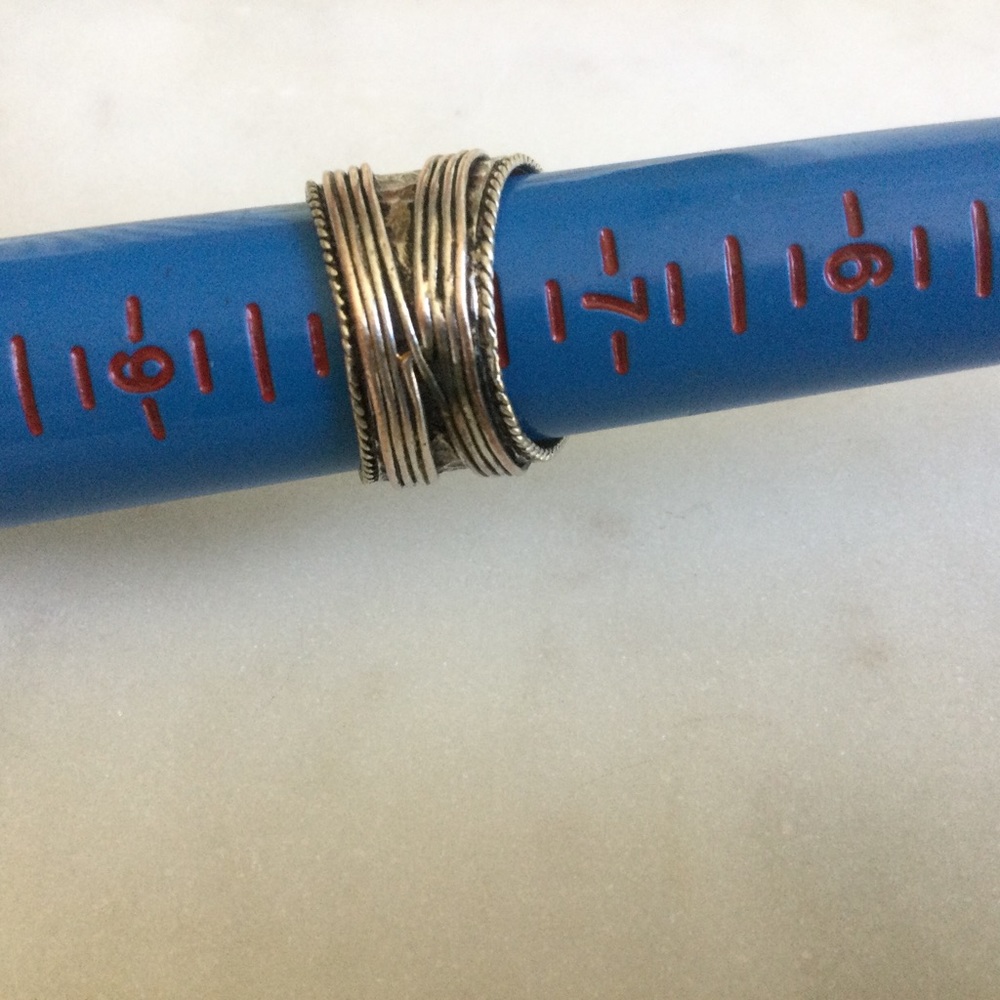 Silver Labradorite Statement Ring - image 5